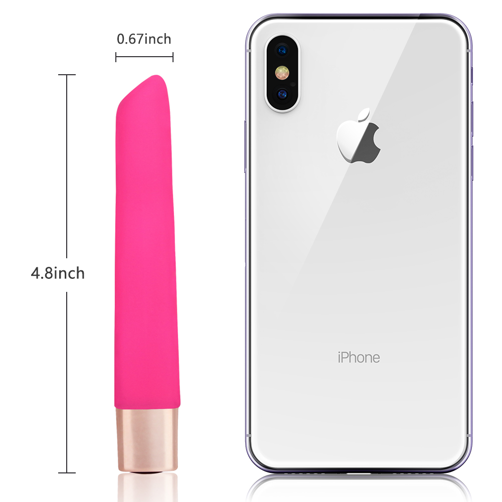 Тонкий перезаряжаемый Силиконовый пулевидный вибратор