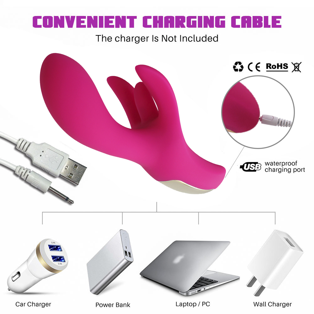 Вибратор для точки G с тройным двигателем и клиторальным вибратором для женщин