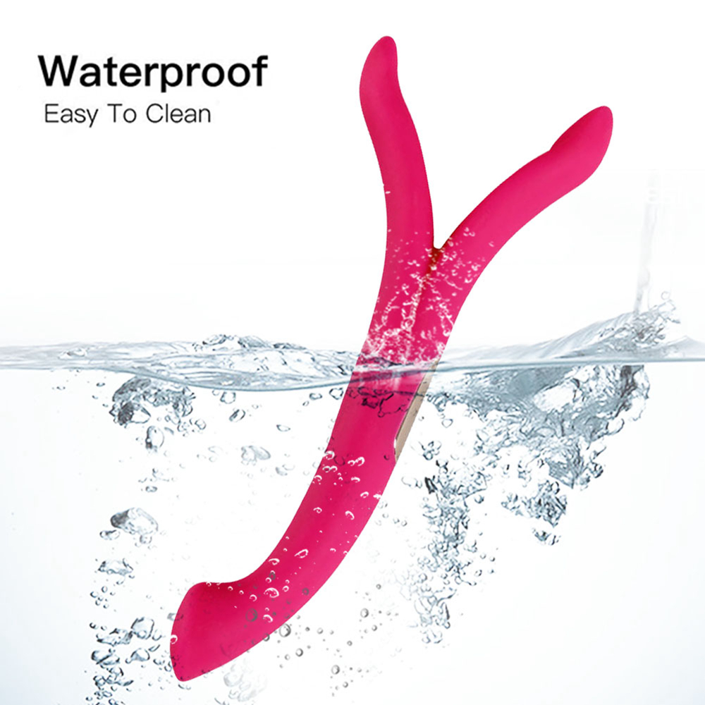 Двусторонний гибкий силиконовый вибратор