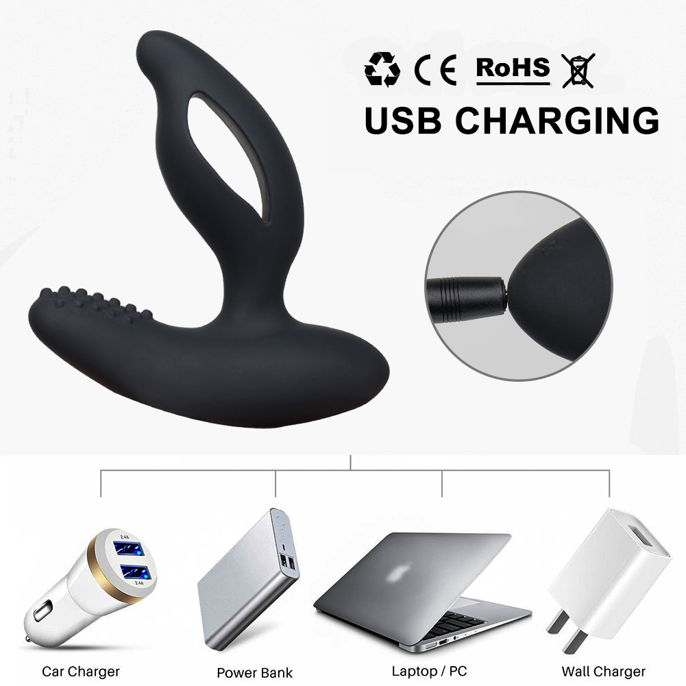 Беспроводной массажер простаты с двойной стимуляцией