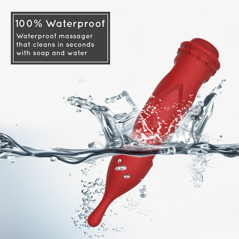 Текстурированный силиконовый массажер-пуля 2-в-1